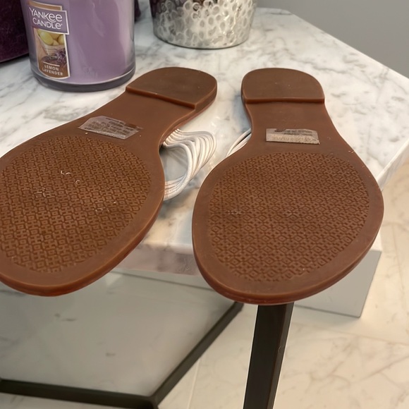 NWT Tory Burch White Leather Thong Sandal/Flip Flop 🩴 Size 7 - with Box - Picture 7 of 13